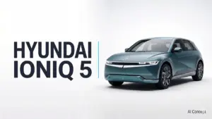 Hyundai IONIQ 5 electric SUV with parametric pixel LED light bar and grille-less front design [AI Concept]